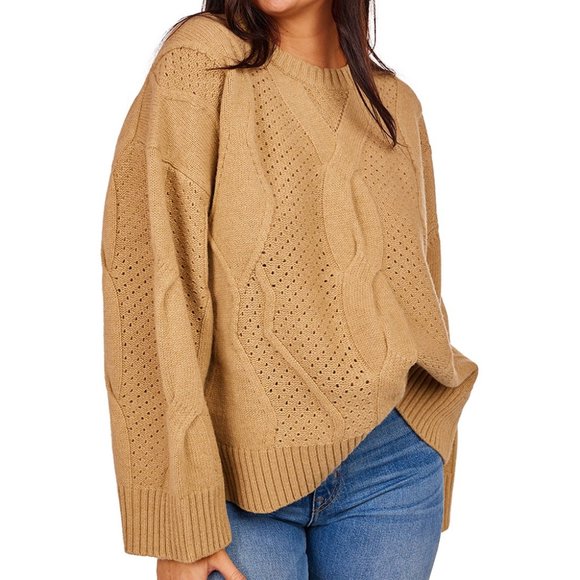 AERON Sweaters - AERON Mariska Sweater - Beige Camel